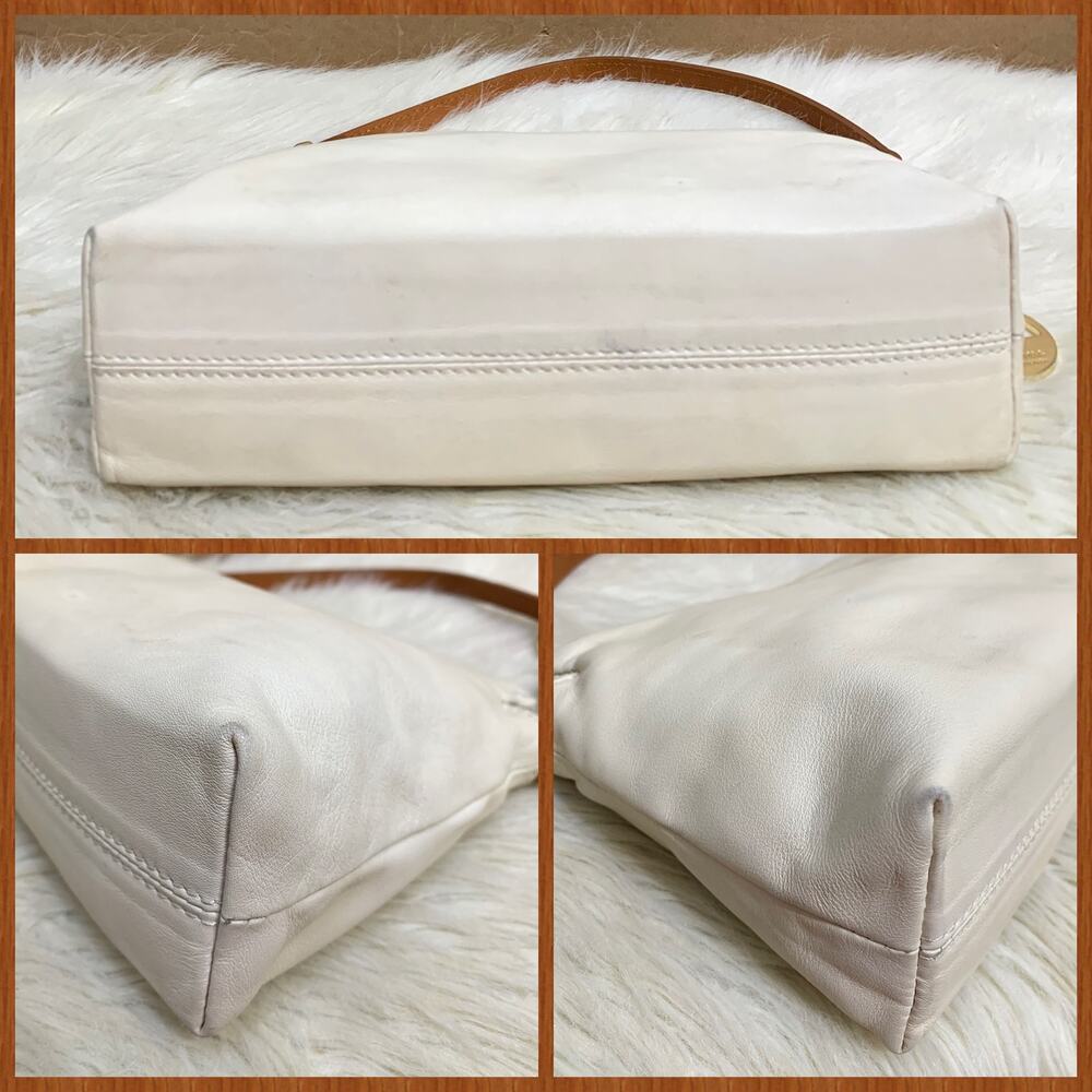 VALENTINA TRADIZIONE ITALIANA Soft Cream Leather Convertible Hobo XBody - Picture 13 of 16